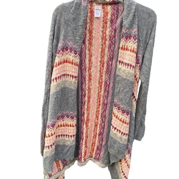 Mossimo Supply Co. Womens Open-Front Knit Cardigan With Aztec Pattern - Picture 5 of 6